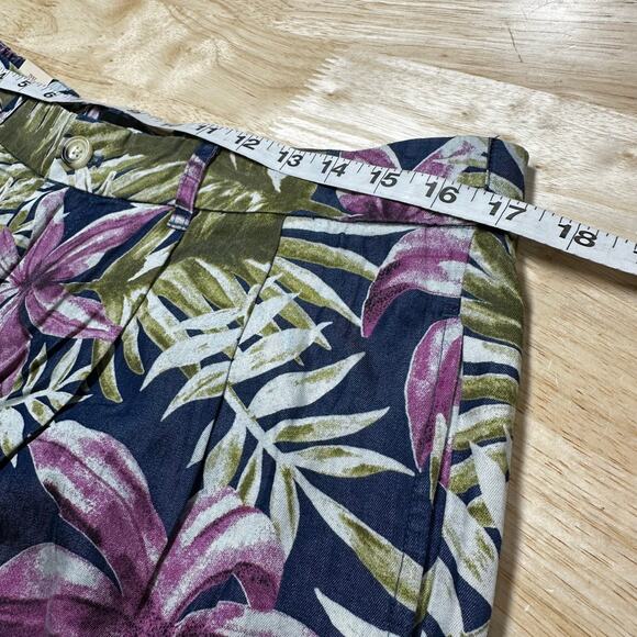 Scotch & Soda Men's Blue Floral Twilt Pleated Loose Fit Shorts Size 32 NWT - Picture 10 of 12